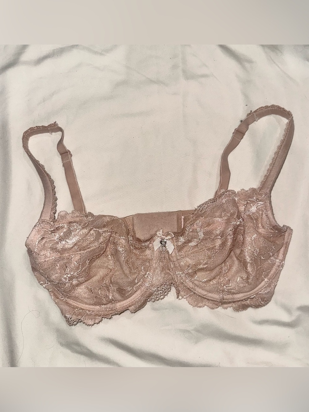 Victoria's Secret Lace Underwire Bra in Dusty Rose